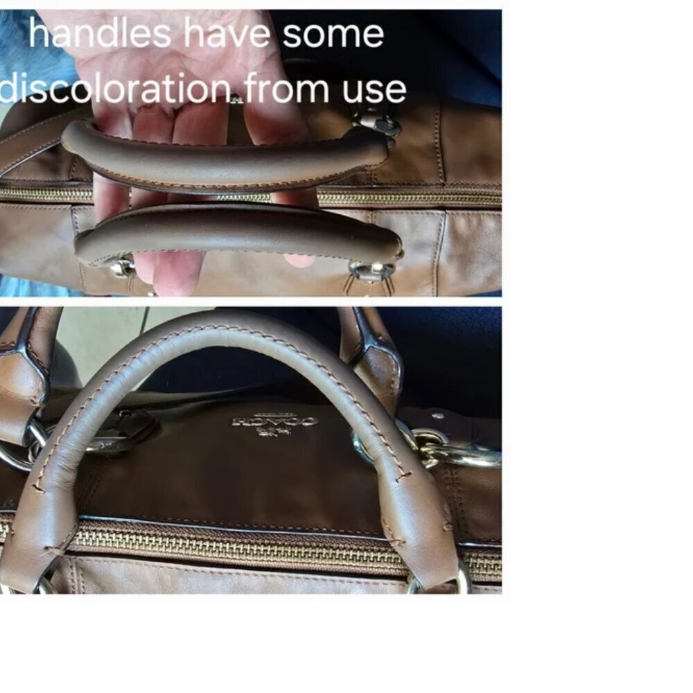 Coach Colette Leather Satchel F33806  Warm Brown EUC - Picture 11 of 15